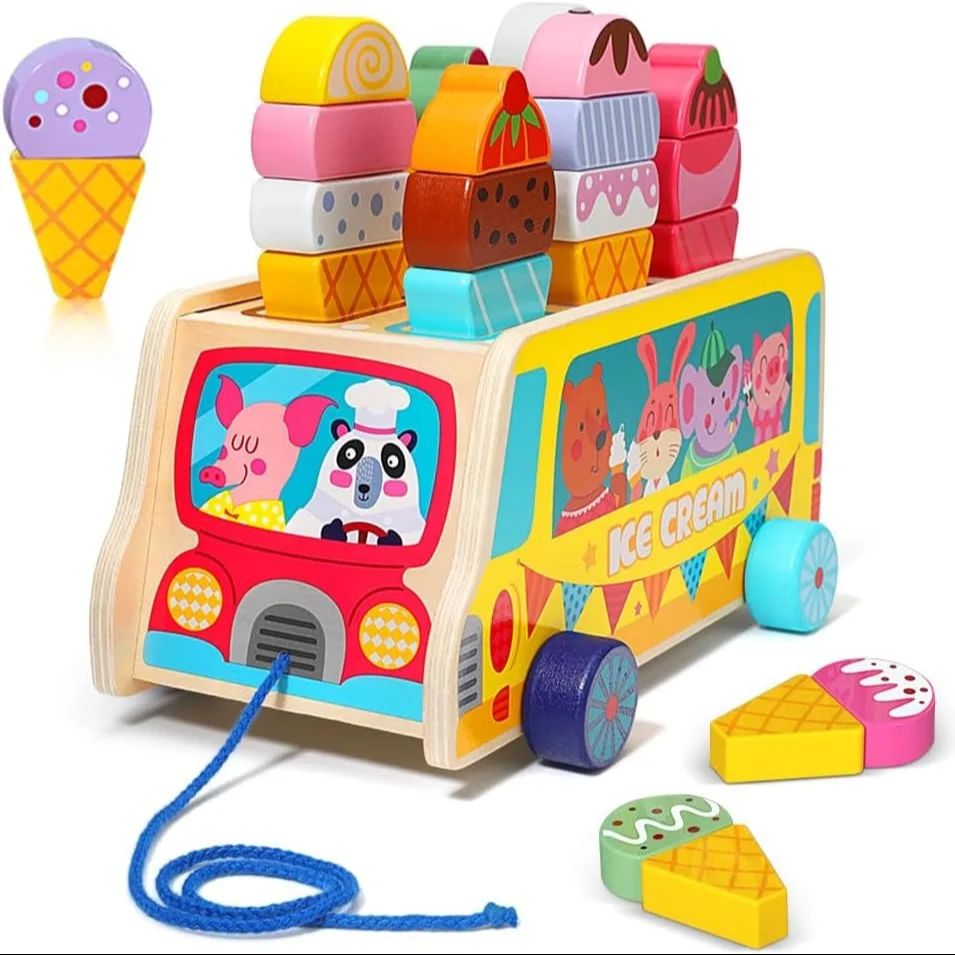 Woodworking For Kids - Wooden Ice Cream Truck, 27 Pieces