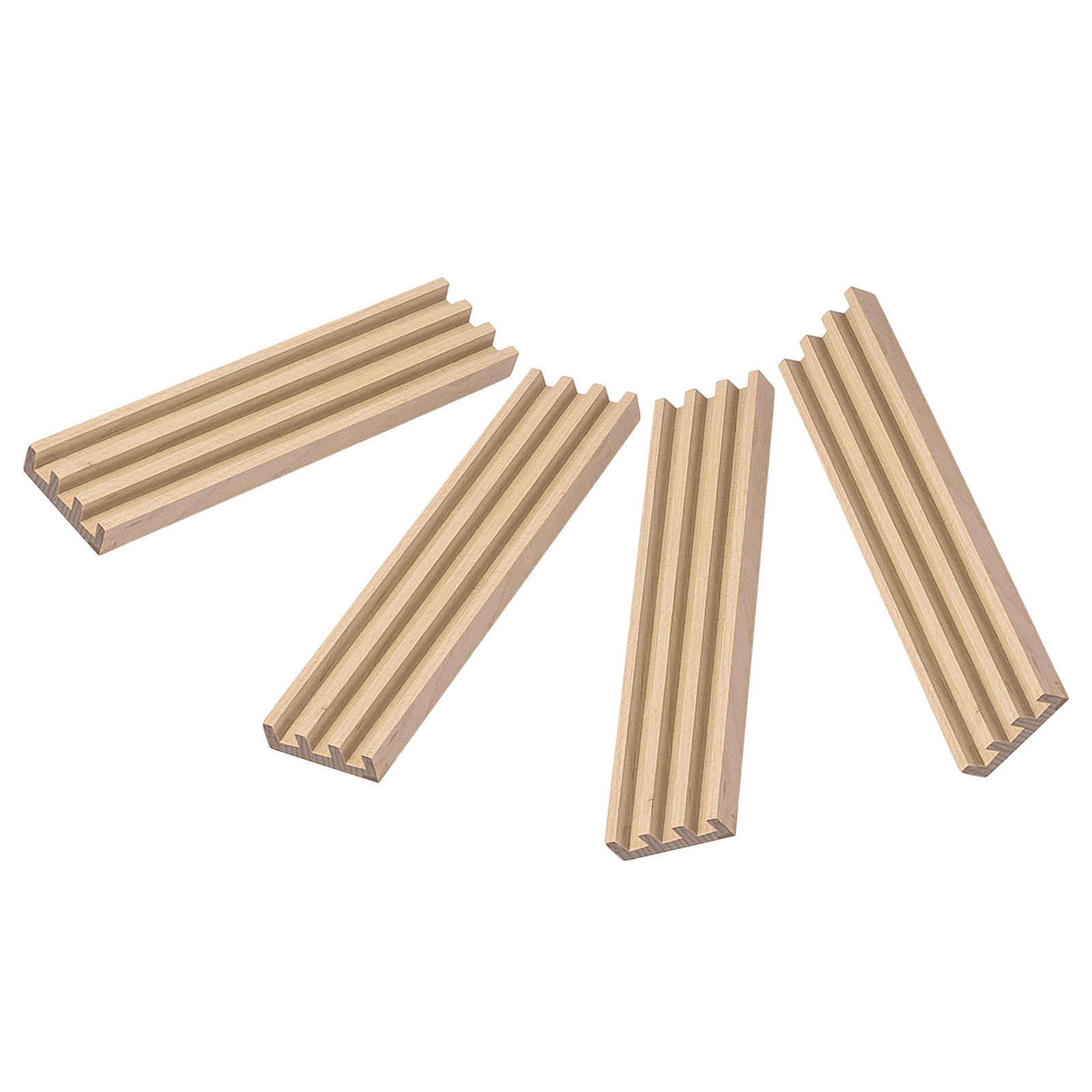 Woodworking Domino - 4Pcs Wooden Domino Racks Set Natural