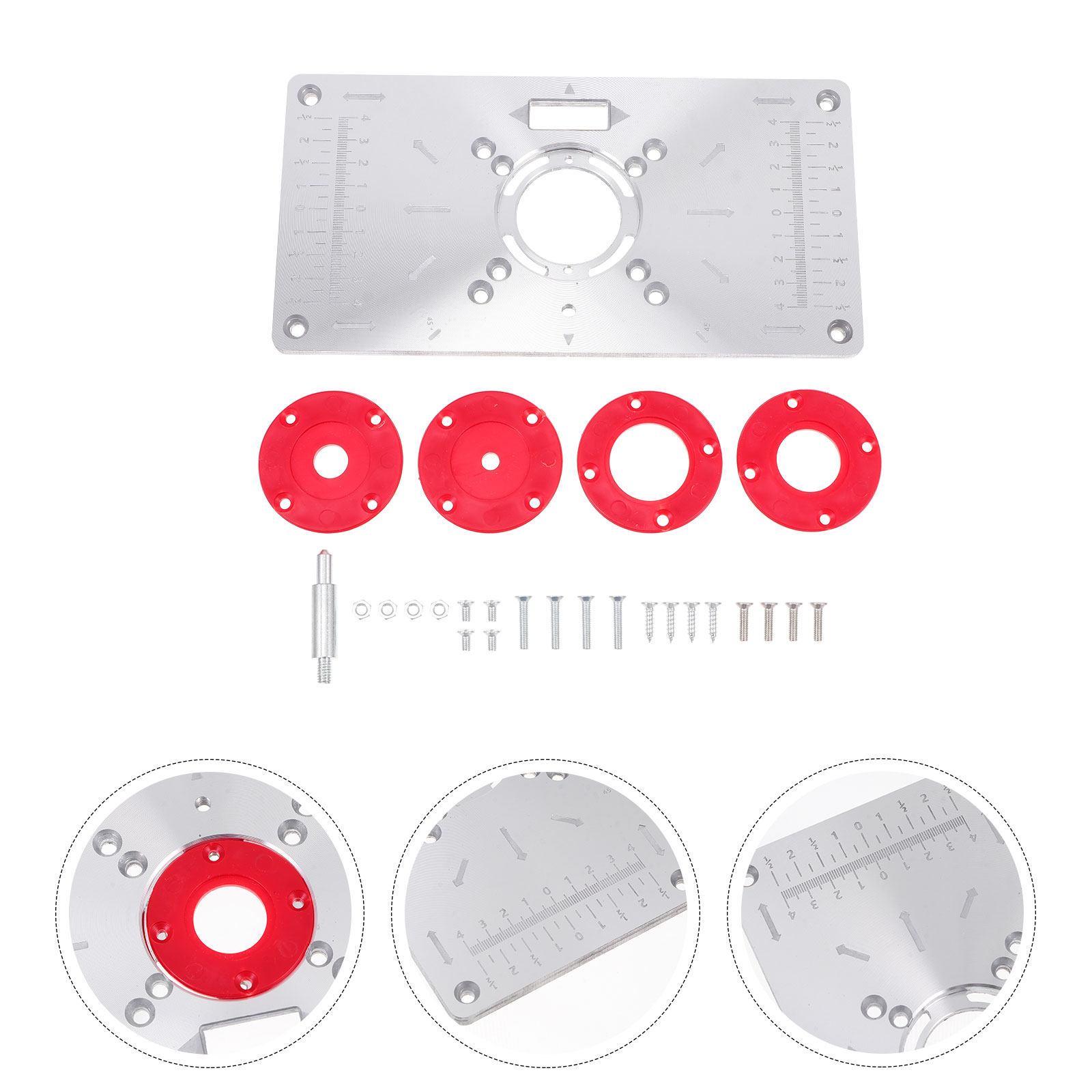 Woodworking Router - Aluminum Alloy Router Table Insert Plate