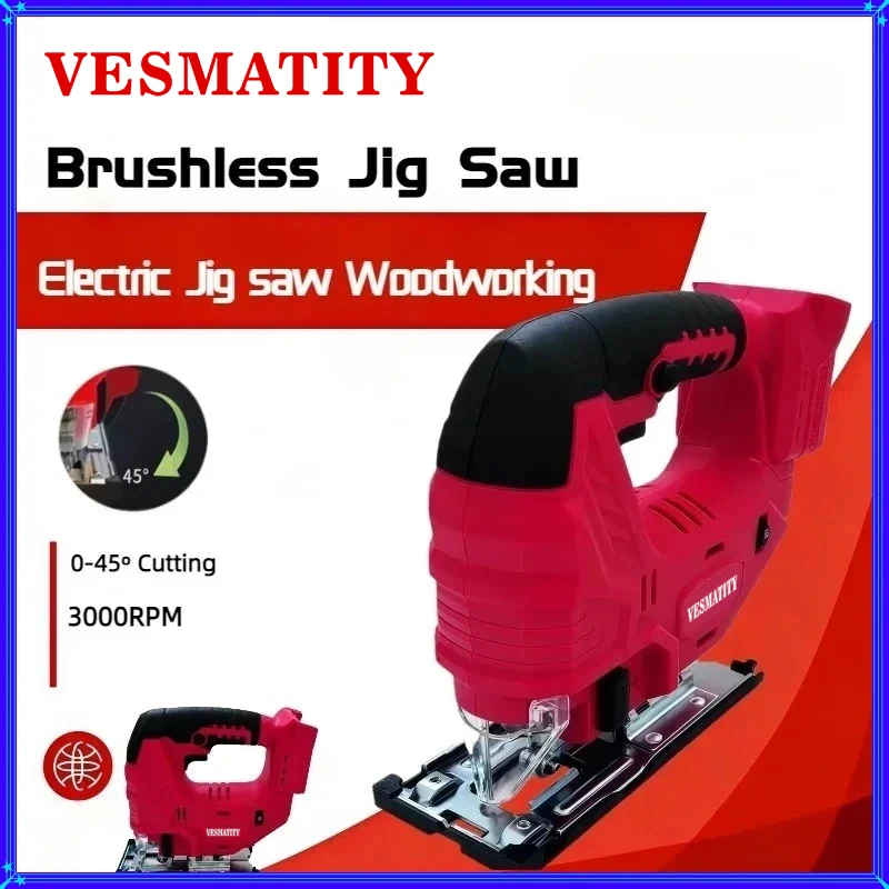 Vesmatity Cordless Electric Ji - Woodworking Jigsaw recension och pris