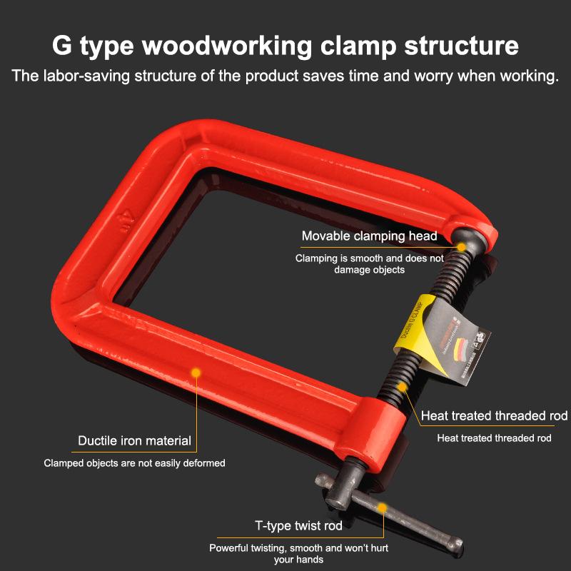 G Clamp Deep Reach C Clamp 1/1 - Woodworking Industry recension och pris