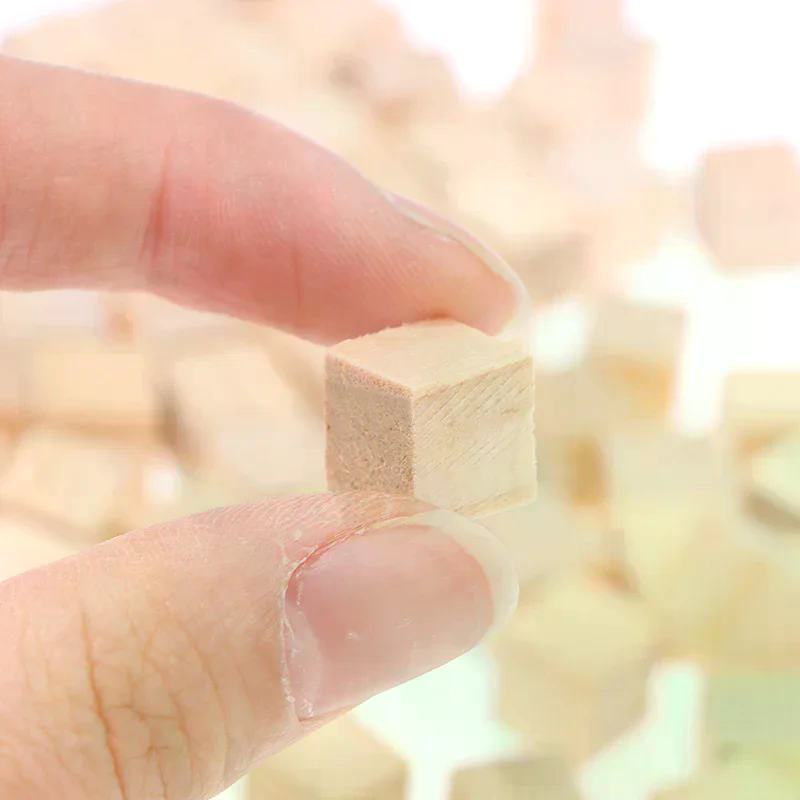 100pcs Unfinished Blank Mini D - Woodworking For Kids recension och pris