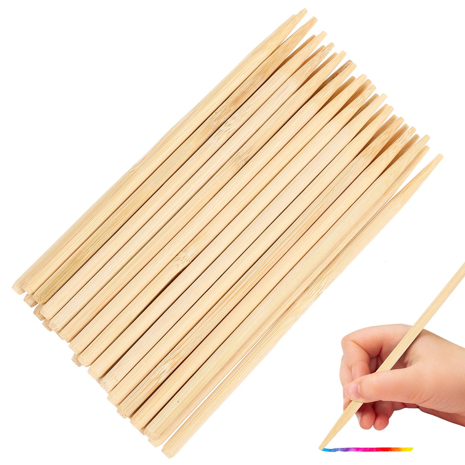 30pcs Scratch Bamboo Pens Wax  - Woodworking For Kids recension och pris