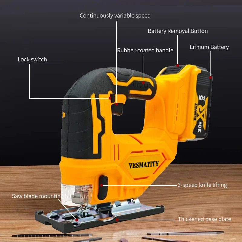 Vesmatity 2700RPM Brushless Cu - Woodworking Jigsaw recension och pris