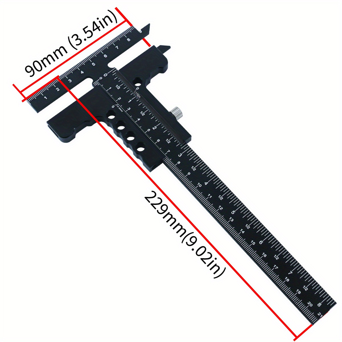 Aluminum Alloy T-Shaped Woodwo - Woodworking Marking Gauge recension och pris
