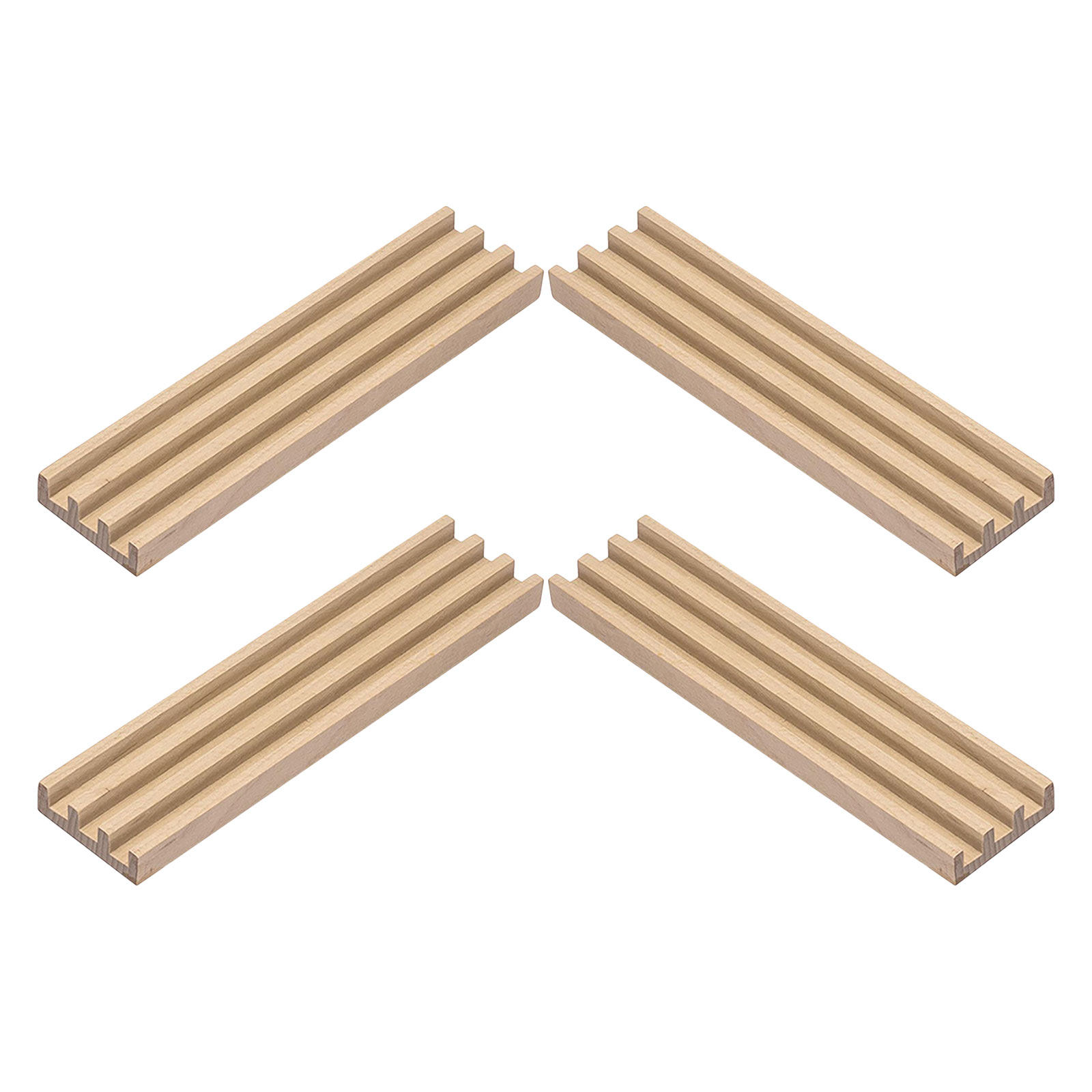 4Pcs Wooden Domino Racks Set N - Woodworking Domino recension och pris