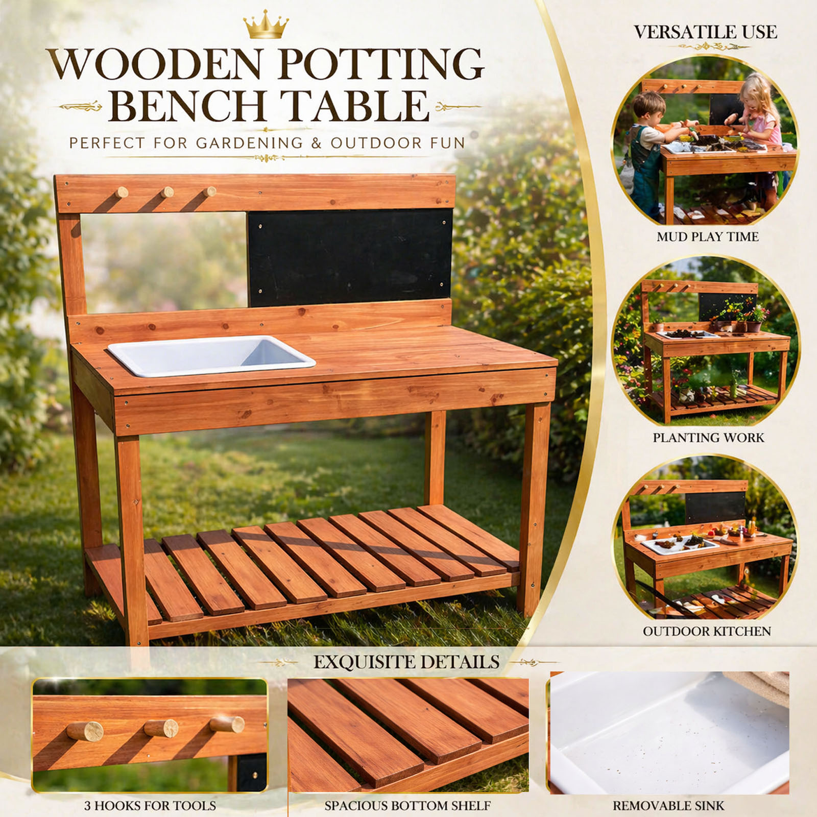 Wooden Potting Benches For Chi - Woodworking For Kids recension och pris