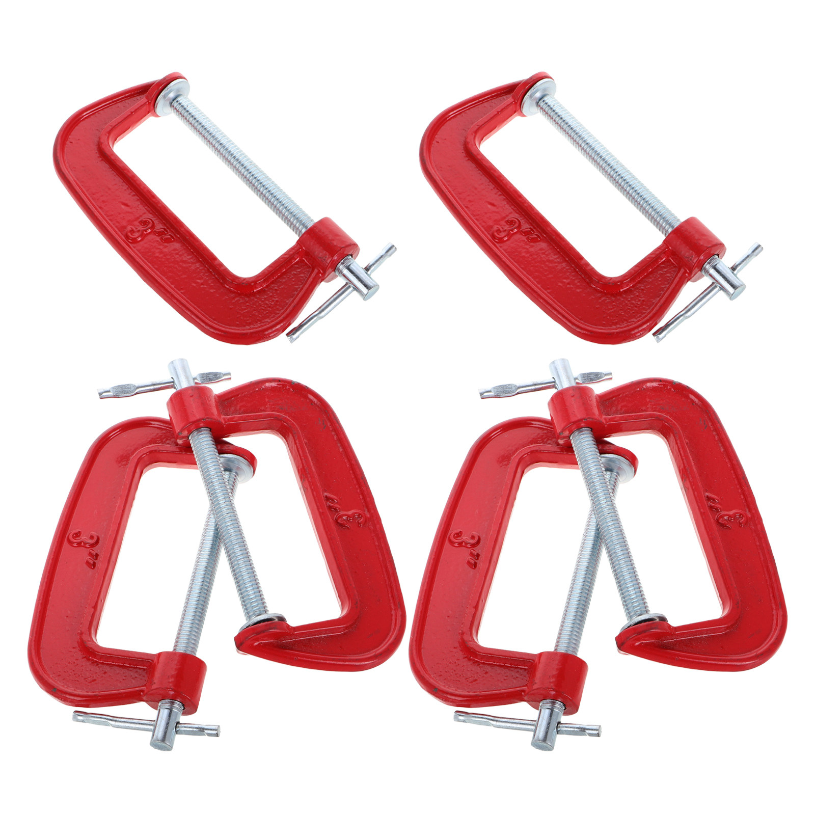 6Pcs Metal Inch Red Woodwork C - Woodworking Project recension och pris