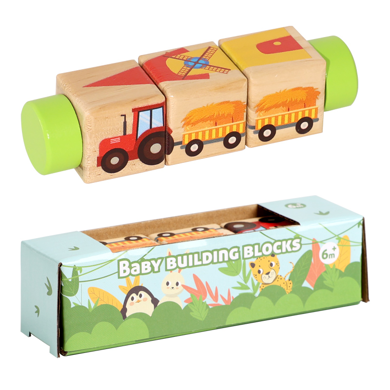 1pcs Baby Wooden Rotating Anim - Woodworking For Kids recension och pris
