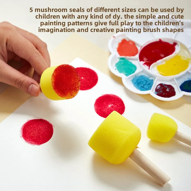 10 Pcs Set Wooden Handle Mushr - Woodworking For Kids recension och pris