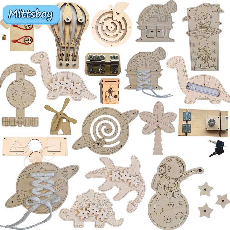Montessori Busy Board Accessor - Woodworking Usa recension och pris