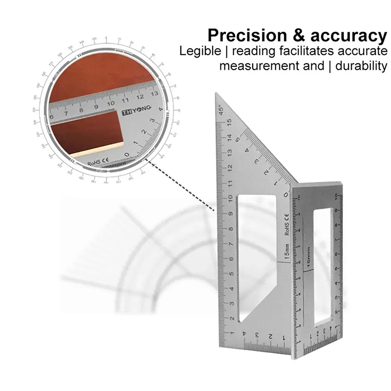 Multifunctional Angle Ruler 45 - Woodworking Marking Gauge recension och pris